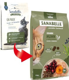 BOSCH Sanabelle GRANDE Chicken / Cranberries Kurczak z Żurawiną dla kotów dużych ras 8kg - Zdjęcie nr 2