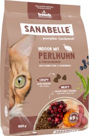 BOSCH Sanabelle INDOOR Guinea Fowl / Cranberries Perliczka z Żurawiną 400g - Zdjęcie główne