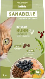 BOSCH Sanabelle NO GRAIN Chicken / Blueberries Kurczak z Borówką bez zbóż 2kg - Zdjęcie nr 3