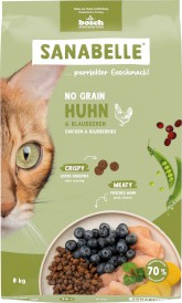 BOSCH Sanabelle NO GRAIN Chicken / Blueberries Kurczak z Borówką bez zbóż 8kg - Zdjęcie nr 3