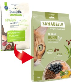 BOSCH Sanabelle NO GRAIN Chicken / Blueberries Kurczak z Borówką bez zbóż 2kg - Zdjęcie nr 2