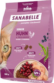 BOSCH Sanabelle Senior Chicken / Cranberries Kurczak z Żurawiną 400g - Zdjęcie nr 4