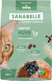 BOSCH Sanabelle Sensitive Chicken / Blueberries Kurczak z Borówką 400g - Zdjęcie nr 4