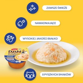 INABA Cat Dashi Delights Kawałki Kurczaka z Płatkami Bonito w bulionie 70g - Zdjęcie nr 4