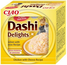 INABA Cat Dashi Delights Kawałki Kurczaka z Serem w bulionie 70g - Zdjęcie nr 2