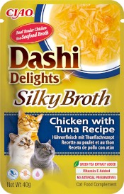INABA Cat Dashi Delights Kawałki Kurczaka z Tuńczykiem w bulionie 40g - Zdjęcie główne