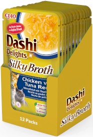 INABA Cat Dashi Delights Kawałki Kurczaka z Tuńczykiem w bulionie 40g - Zdjęcie nr 2