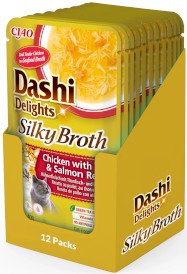 INABA Cat Dashi Delights Kawałki Kurczaka z Tuńczykiem i Łososiem w bulionie 40g - Zdjęcie nr 2