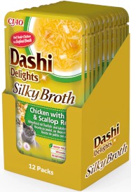INABA Cat Dashi Delights Kawałki Kurczaka z Tuńczykiem i Przegrzebkami w bulionie 40g - Zdjęcie nr 2