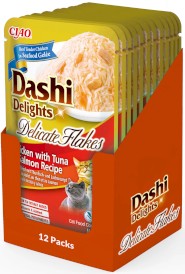 INABA Cat Dashi Delights Kawałki Kurczaka z Tuńczykiem i Łososiem w galaretce 40g - Zdjęcie nr 2