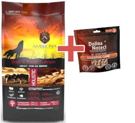 AMBROSIA Dog Adult Beef / Fresh Salmon Wołowina i Świeży Łosoś 2kg + GRATIS DOLINA NOTECI - Zdjęcie główne