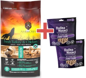 AMBROSIA Dog Adult Large Fresh Turkey / Chicken Świeży Indyk i Kurczak 12kg + GRATIS DOLINA NOTECI - Zdjęcie główne
