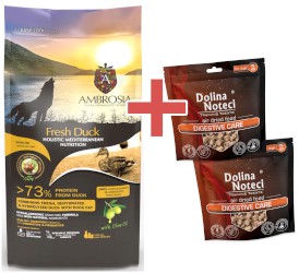 AMBROSIA Dog Adult Sensitive Mediterranean Fresh Duck Świeża Kaczka 5kg + GRATIS DOLINA NOTECI - Zdjęcie główne
