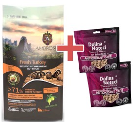 AMBROSIA Dog Senior Light Mediterranean Fresh Turkey Świeży Indyk 5kg + GRATIS DOLINA NOTECI - Zdjęcie główne