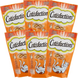 CATISFACTIONS Dreamies Chicken Przysmak z Kurczakiem dla kota 6x60g - Zdjęcie główne