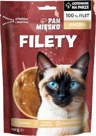 PAN MIĘSKO Filety Kaczka dla kota 100g - Zdjęcie główne