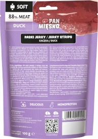 PAN MIĘSKO Paski Jerky Kaczka dla psa 100g - Zdjęcie nr 2