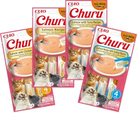 INABA Cat Churu Salmon Tuna Łosoś Tuńczyk 4x14g - Zdjęcie nr 9