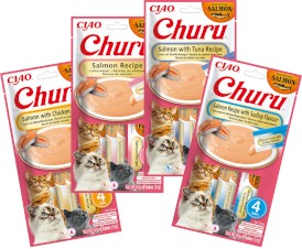 INABA Cat Churu Salmon Chicken Łosoś Kurczak 4x14g - Zdjęcie nr 9