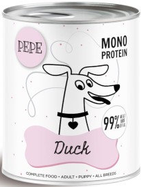 PAKA ZWIERZAKA PEPE Mono Protein Duck Kaczka 800g - Zdjęcie główne