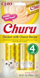 INABA Cat Churu Creamy Treat Chicken Cheese Kurczak Ser 4x14g - Zdjęcie główne