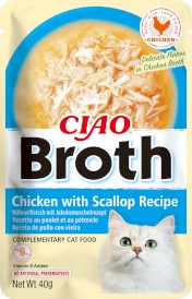 INABA Cat Ciao Broth Kurczak i Przegrzebki 40g - Zdjęcie główne