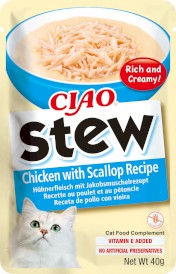 INABA Cat Ciao Stew Kurczak i Przegrzebki w sosie 40g - Zdjęcie główne