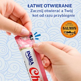 INABA Cat Churu Salmon Tuna Łosoś Tuńczyk 4x14g - Zdjęcie nr 7