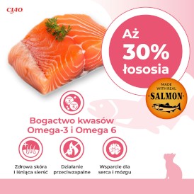 INABA Cat Churu Salmon Scallop Łosoś Przegrzebki 4x14g - Zdjęcie nr 3