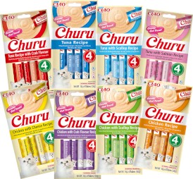 INABA Cat Churu Creamy Treat Chicken Kurczak 4x14g - Zdjęcie nr 4