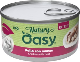 OASY Cat Natury Soft Jelly Kurczak Wołowina w galaretce Puszka 150g - Zdjęcie główne