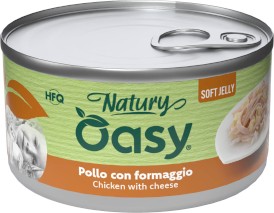 OASY Cat Natury Soft Jelly Kurczak Ser w galaretce Puszka 150g - Zdjęcie główne