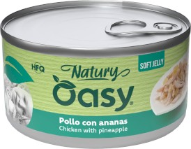 OASY Cat Natury Soft Jelly Kurczak Ananas w galaretce Puszka 150g - Zdjęcie główne