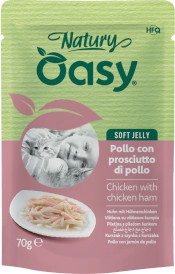 OASY Cat Natury Soft Jelly Kurczak z Szynką w galaretce Saszetka 70g - Zdjęcie główne