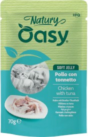 OASY Cat Natury Soft Jelly Kurczak z Tuńczykiem w galaretce Saszetka 70g - Zdjęcie główne