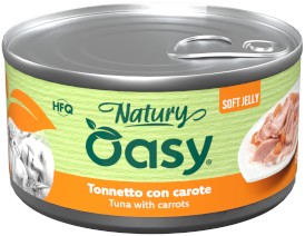OASY Cat Natury Soft Jelly Tuńczyk Marchew w galaretce Puszka 150g - Zdjęcie główne