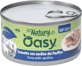 OASY Cat Natury Soft Jelly Tuńczyk Sardynki w galaretce Puszka 85g - Zdjęcie główne