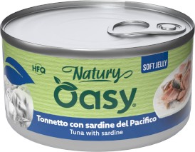 OASY Cat Natury Soft Jelly Tuńczyk Sardynki w galaretce Puszka 150g - Zdjęcie główne