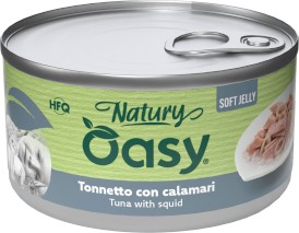 OASY Cat Natury Soft Jelly Tuńczyk Kalmary w galaretce Puszka 150g - Zdjęcie główne