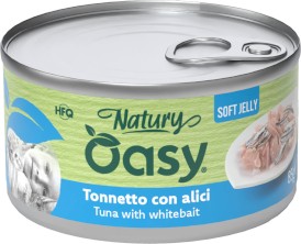 OASY Cat Natury Soft Jelly Tuńczyk Młode Sardynki w galaretce Puszka 85g - Zdjęcie główne