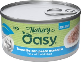 OASY Cat Natury Soft Jelly Tuńczyk Młode Sardynki w galaretce Puszka 150g - Zdjęcie główne