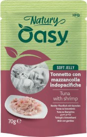 OASY Cat Natury Soft Jelly Tuńczyk z Krewetkami w galaretce Saszetka 70g - Zdjęcie główne