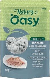 OASY Cat Natury Soft Jelly Tuńczyk z Kalmarami w galaretce Saszetka 70g - Zdjęcie główne