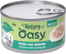 OASY Cat Natury Soft Jelly Kurczak Ananas w galaretce Puszka 85g - Zdjęcie główne