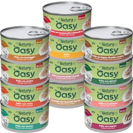 OASY Cat Natury Soft Jelly MIX A na bazie Kurczaka 12x85g - Zdjęcie główne