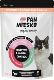 PAN MIĘSKO Digestive / Hairball Control dla kota 800g - Zdjęcie główne
