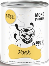 PAKA ZWIERZAKA PEPE Mono Protein Pork Wieprzowina 800g - Zdjęcie główne