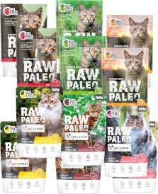 Vet Expert RAW PALEO Sterilised MIX SMAKÓW 12x100g - Zdjęcie główne