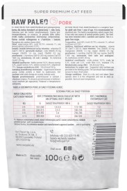 Vet Expert RAW PALEO Sterilised Wieprzowina dla sterylizowanych 100g ⬛⬛BLACKWEEK⬛⬛ - Zdjęcie nr 2