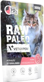 Vet Expert RAW PALEO Sterilised Wieprzowina dla sterylizowanych 100g ⬛⬛BLACKWEEK⬛⬛ - Zdjęcie nr 3